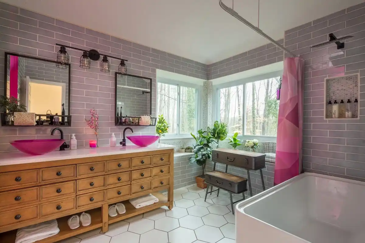 Bathroom renovation after water damage restoration in Mobile